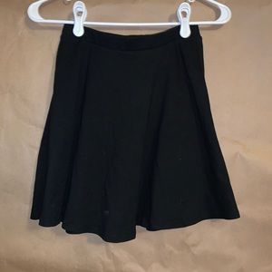 Plain black skirt